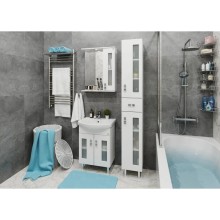 Тумба с раковиной белый глянец 55 см Onika Кристалл 105555 + 1WH501702