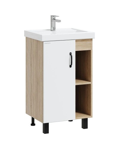 Тумба с раковиной дуб сонома/белый матовый 50 см Onika Тимбер 105034 + 4630055557578