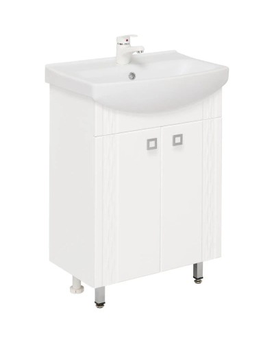 Тумба с раковиной белый глянец 50 см Onika Лига 105030 + 1WH501701