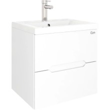 Тумба с раковиной белый глянец 50 см Onika Айленд 105021 + 4630055557578