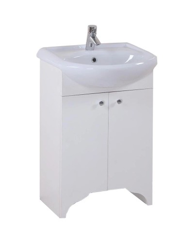 Тумба с раковиной белый матовый 52 см Onika Омега 105015 + 1.3120.1.S00.11B.0