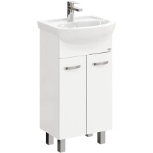 Тумба с раковиной белый глянец 47 см Onika Коралл 104701 + 604701