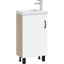 Тумба с раковиной дуб сонома/белый матовый 45,5 см Onika Тимбер 104508 + 4640021065907