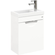 Тумба с раковиной белый глянец 45,5 см Onika Комо 104507 + 4640021065907