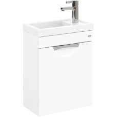 Тумба с раковиной белый глянец 45,5 см Onika Комо 104507 + 4640021065907