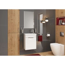 Тумба с раковиной белый глянец 45,5 см Onika Комо 104507 + 4640021065907