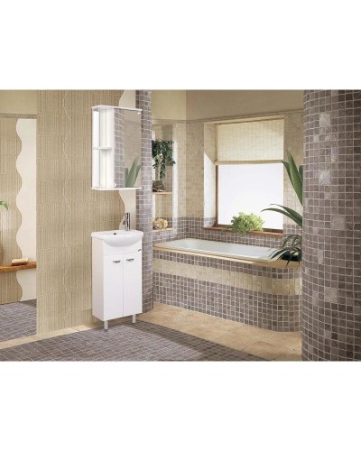 Тумба с раковиной белый глянец 41 см Onika Азов 104001 + 1WH110254