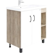 Тумба с раковиной дуб сонома/белый матовый 81 см Onika Тимбер 108045 + 4640021065198