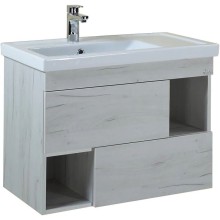 Тумба с раковиной дуб крафт белый 81 см Onika Санторини 108043 + 4640021065198