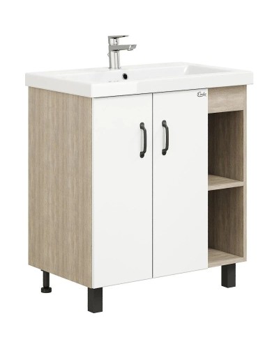 Тумба с раковиной дуб сонома/белый матовый 71 см Onika Тимбер 107056 + 4620008197746