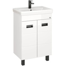 Тумба с раковиной белый глянец 60 см Onika Балтика 106139 + 1WH302082