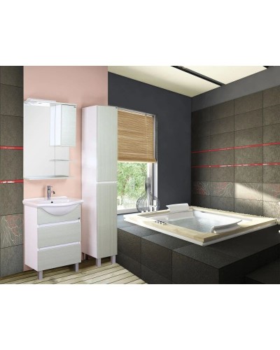 Тумба с раковиной белый матовый/оливковый матовый 61,5 см Onika Элита 106121 + 1.3120.3.S00.11B.0