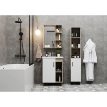 Тумба с раковиной дуб сонома/белый матовый 61 см Onika Тимбер 106115 + 4640021060773