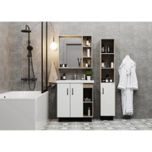 Тумба с раковиной дуб сонома/белый матовый 80 см Onika Тимбер 108052 + UM-COM80/1