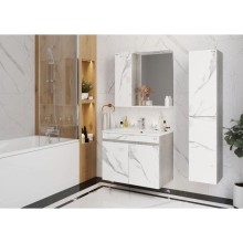 Тумба с раковиной мрамор/камень бетонный 76,5 см Onika Марбл 107517 + 4640021062210