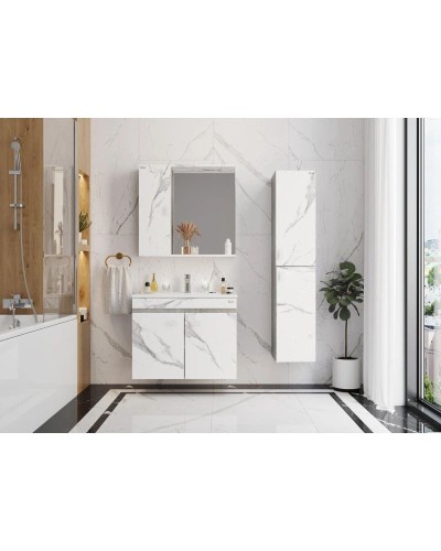 Тумба с раковиной мрамор/камень бетонный 76,5 см Onika Марбл 107517 + 4640021062210