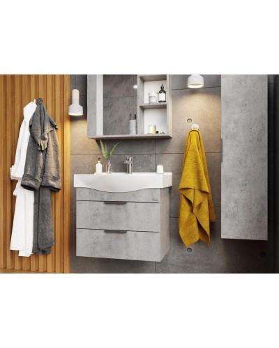 Тумба с раковиной бетон чикаго 65 см Onika Девис 106546 + 1WH302501