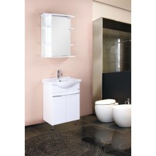 Тумба с раковиной белый глянец 60,5 см Onika Селигер 106006 + 1WH110268