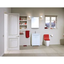 Тумба с раковиной белый глянец 52 см разборная Onika Крит 105206 + 1.3120.1.S00.11B.0