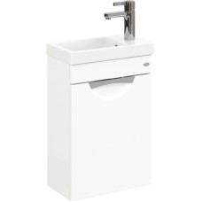 Тумба с раковиной белый глянец 40 см Onika Комо 104005 + UM-COM40/1