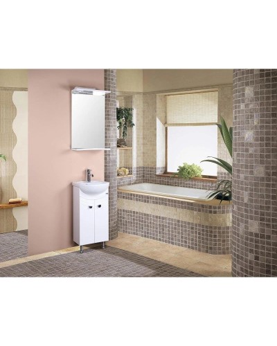 Тумба с раковиной белый глянец 40,7 см Onika Манго 104002 + MNG40SAWB01