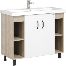 Тумба с раковиной дуб сонома/белый матовый 101,2 см Onika Тимбер 110011 + 4640021065204