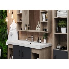 Тумба с раковиной дуб сонома/серый матовый 101,2 см Onika Тимбер 110010 + 4640021065204