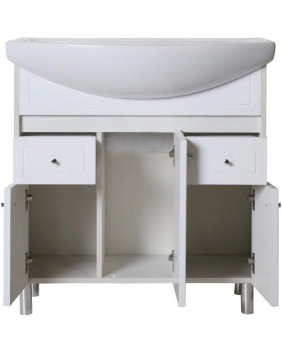 Тумба с раковиной белое дерево 80 см ASB-Mebel Орхидея