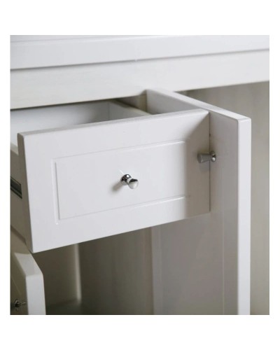 Тумба с раковиной белое дерево 80 см ASB-Mebel Орхидея