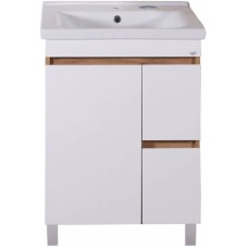 Тумба с раковиной белый/дуб золотой 60,5 см ASB-Mebel Марко