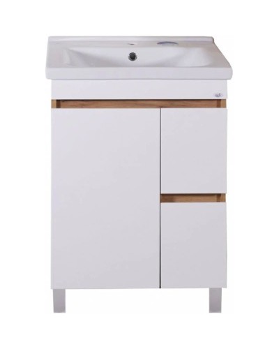 Тумба с раковиной белый/дуб золотой 60,5 см ASB-Mebel Марко