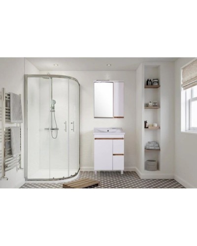 Тумба с раковиной белый/дуб золотой 60,5 см ASB-Mebel Марко