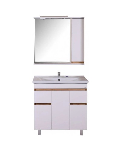 Тумба с раковиной белый/дуб золотой 80,5 см ASB-Mebel Марко