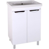 Тумба с раковиной белый 60,5 см ASB-Mebel Мессина квадро