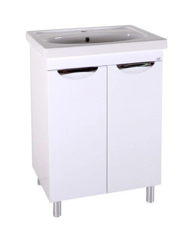 Тумба с раковиной белый 60,5 см ASB-Mebel Мессина квадро