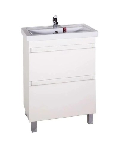 Тумба с раковиной ясень белый 60,5 см ASB-Mebel Коста