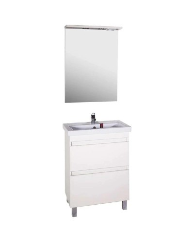 Тумба с раковиной ясень белый 60,5 см ASB-Mebel Коста