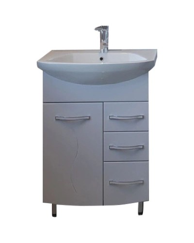 Тумба с раковиной белый 61 см ASB-Mebel Грета