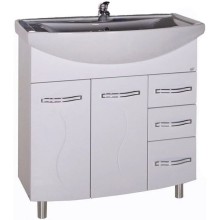 Тумба с раковиной белый 80 см ASB-Mebel Грета