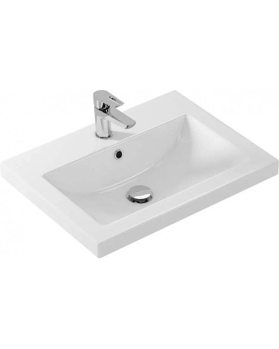 Тумба с раковиной Orange Таис 60 TP2-TUW+RA подвесная Белый глянец