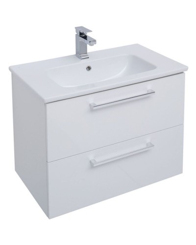 Тумба под раковину Dreja Gio 80 77.0103W подвесная Белый глянец