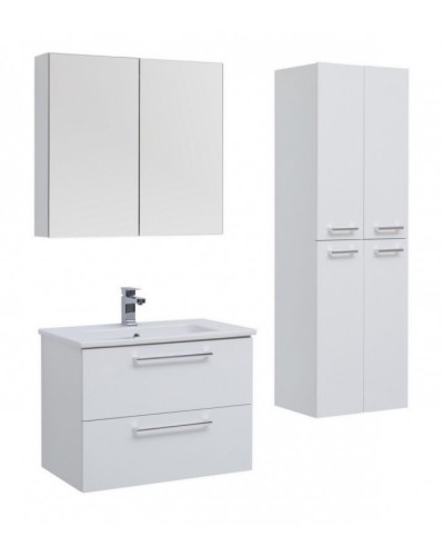 Тумба под раковину Dreja Gio 80 77.0103W подвесная Белый глянец