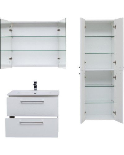 Тумба под раковину Dreja Gio 80 77.0103W подвесная Белый глянец