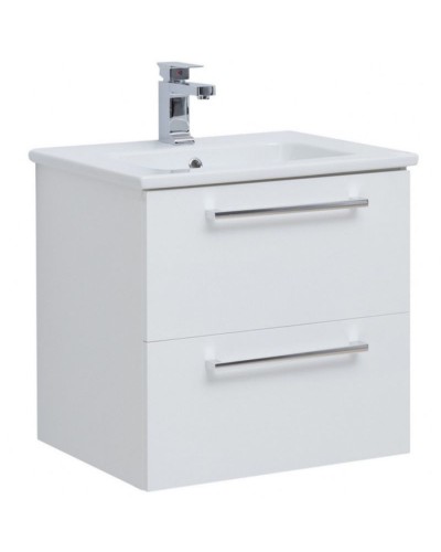 Тумба под раковину Dreja Gio 60 77.0101W подвесная Белый глянец