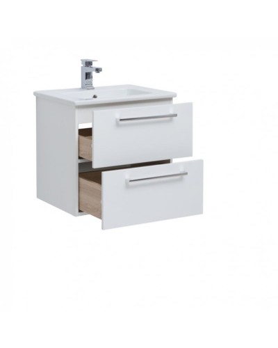 Тумба под раковину Dreja Gio 60 77.0101W подвесная Белый глянец