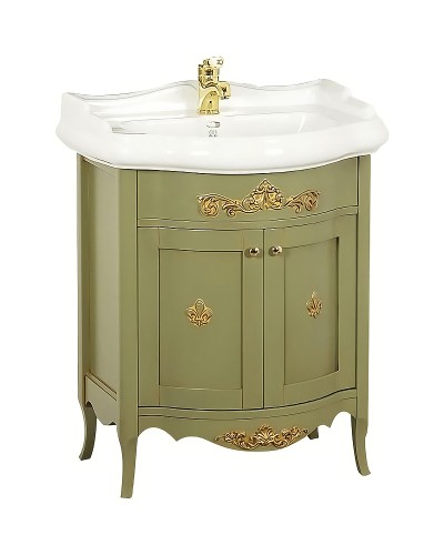 Тумба под раковину Migliore Bella 64 25913 Оливковая