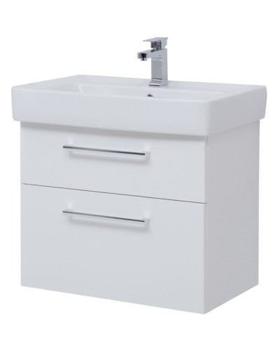 Тумба под раковину Dreja Q Max 80 77.0007W подвесная Белый глянец