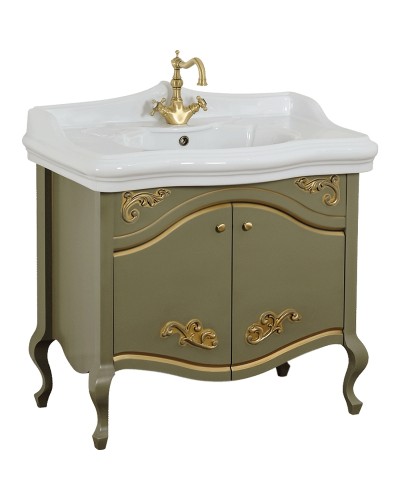 Тумба под раковину Migliore Impero 90 25984 Оливковая