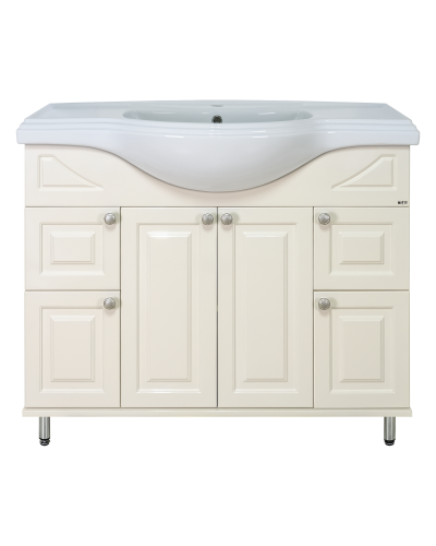 Жардин -105 Тумба прямая светло-бежевая / раковина