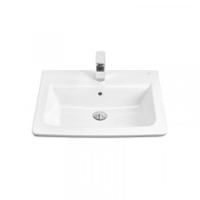 Адель - 60 Тумба прямая белая эмаль / раковина